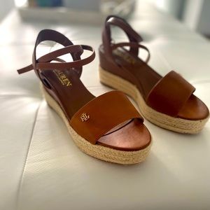 Brown espadrilles Ralph Lauren size 5